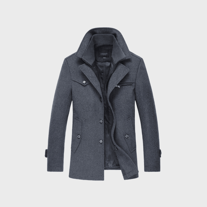 André | Manteau classique en laine de type caban