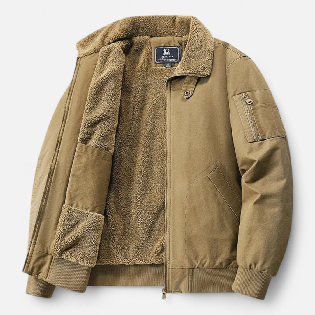 Lauvin | Men’s Casual Jacket – Refined Cotton & Lambswool Blend