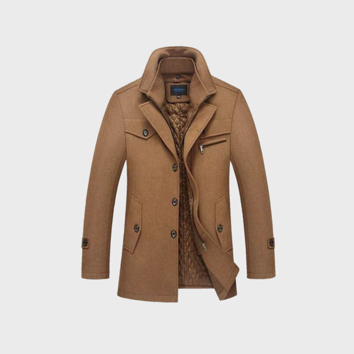 André | Manteau classique en laine de type caban