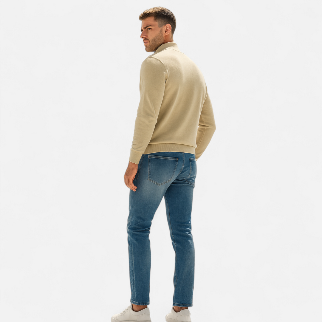 Lauvin | Men’s Half-Zip Sweater – Heritage Knit Elegance