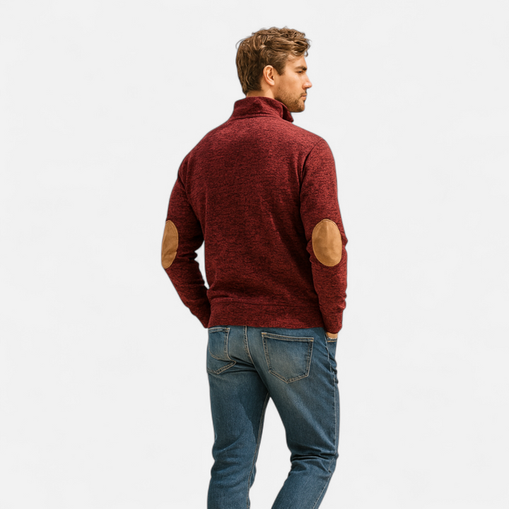 Lauvin | Men’s Knitted Sweater – Stand Collar Heritage Style
