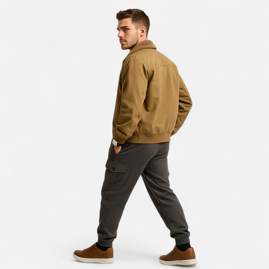 Lauvin | Men’s Casual Jacket – Refined Cotton & Lambswool Blend