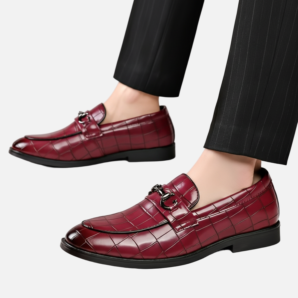 Lauvin | Men’s Penny Loafers – Round Toe Vintage Style