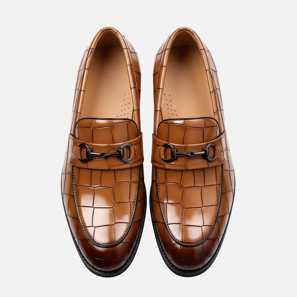 Lauvin | Men’s Penny Loafers – Round Toe Vintage Style