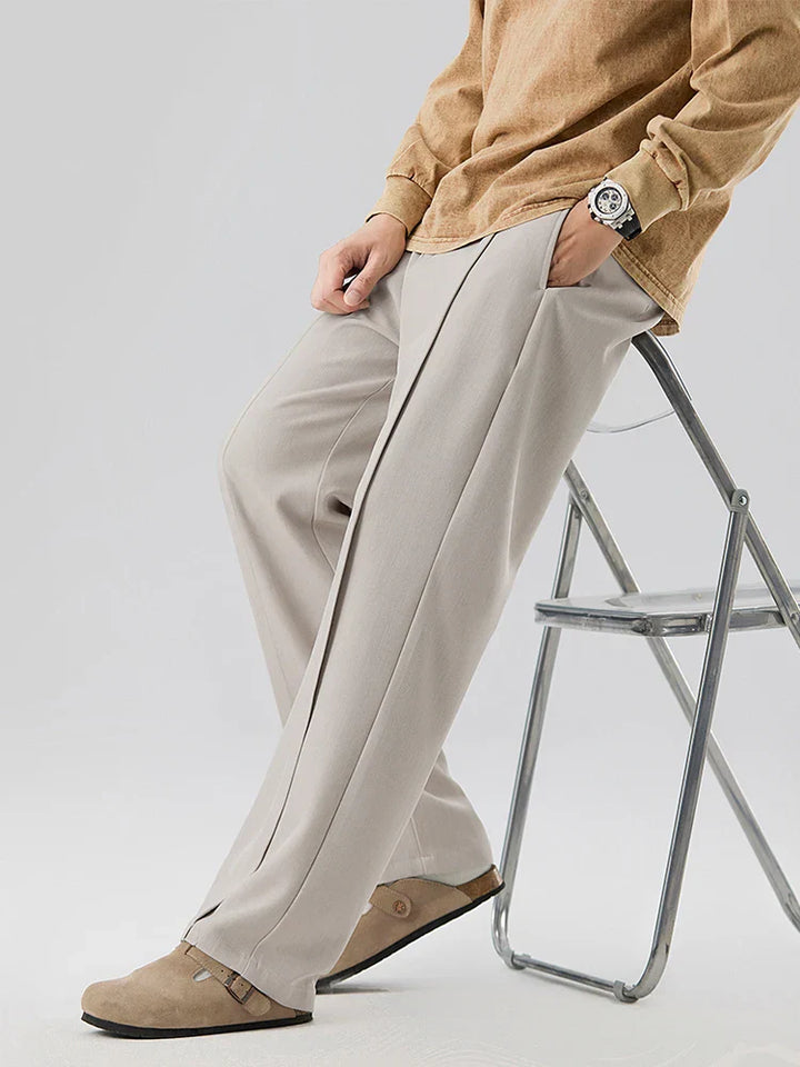 Phill | Straight Cut Pleated Pant