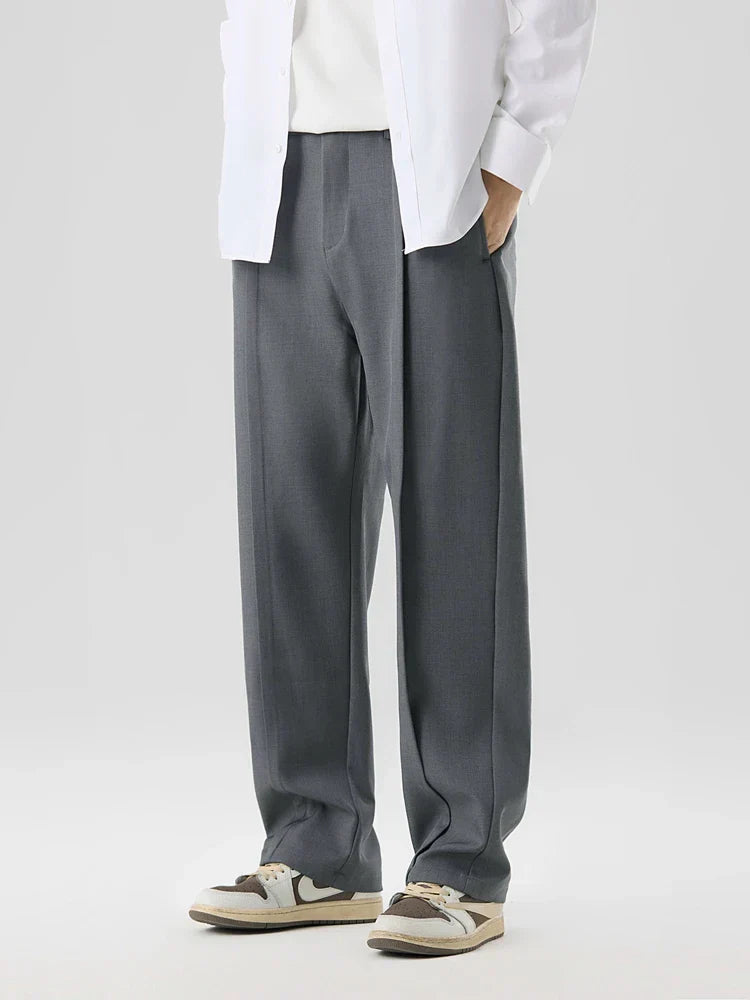 Phill | Straight Cut Pleated Pant