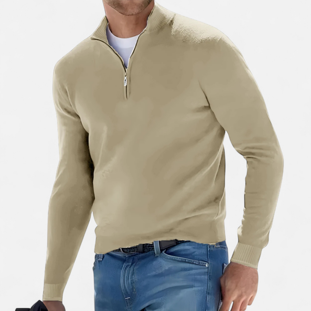 Lauvin | Men’s Half-Zip Sweater – Heritage Knit Elegance