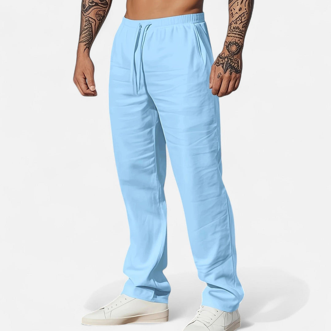 Lauvin | Men’s Linen Trousers – Heritage Relaxed Cut