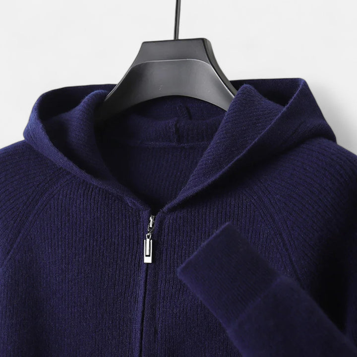 Lauvin | Men’s Zipped Hoodie – Heritage Merino Knitwear