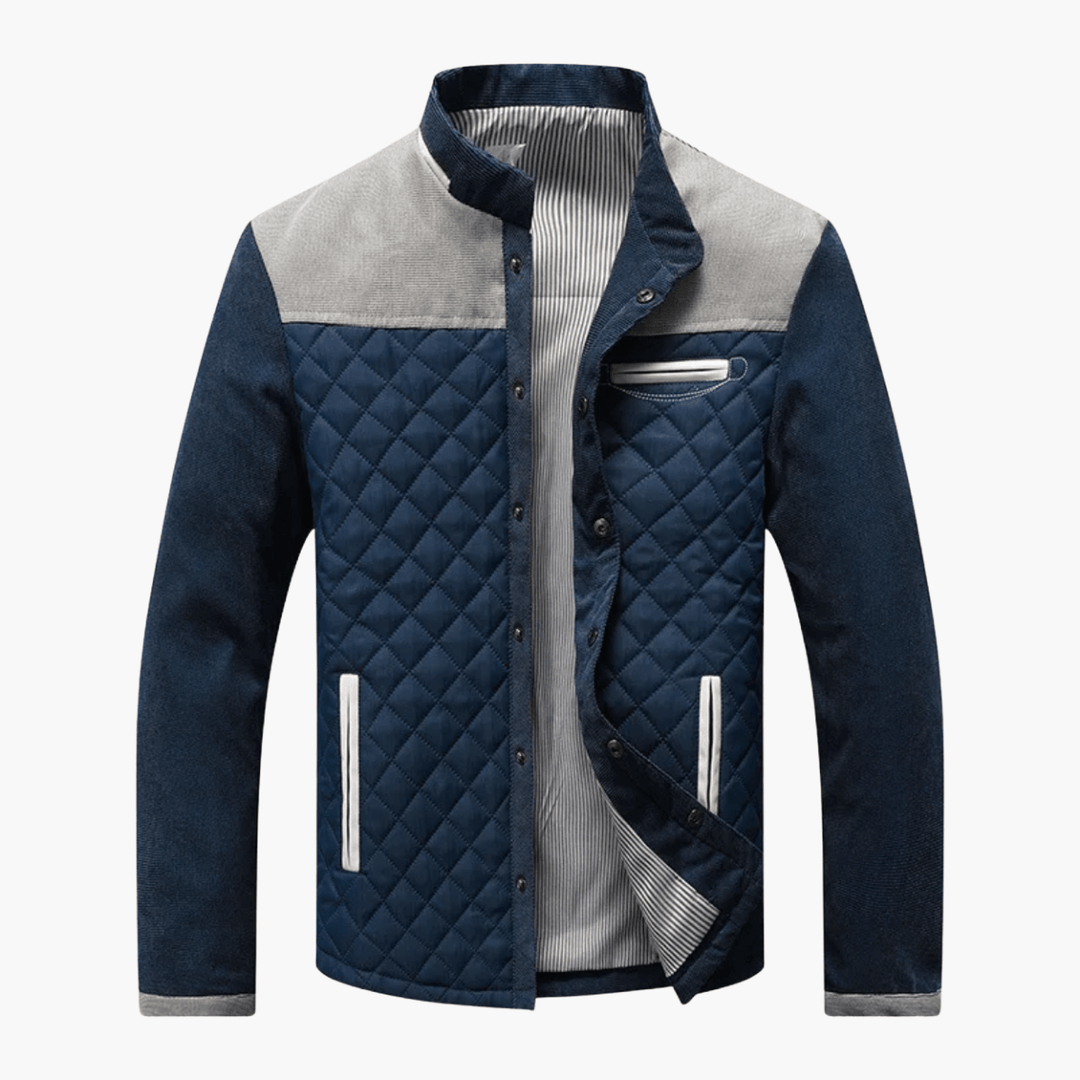 Laurent | Luxury Checkered Men's Coat