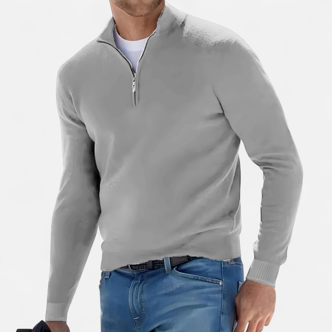 Lauvin | Men’s Half-Zip Sweater – Heritage Knit Elegance