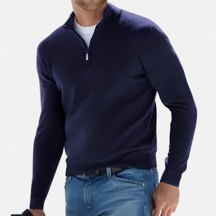 Lauvin | Men’s Half-Zip Sweater – Heritage Knit Elegance
