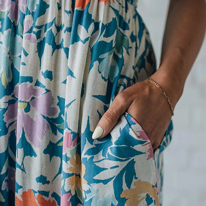 Poppy | Smocked Floral Maxi Dress